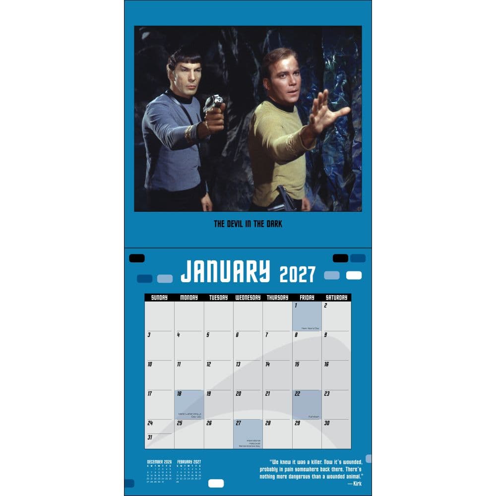 Star Trek Original Series 2027 Wall Calendar Fourth Alternate Image