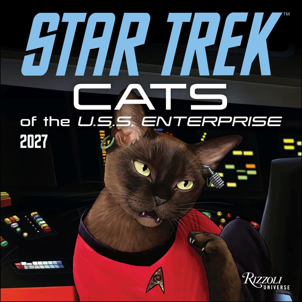 Star Trek Cats of the USS Enterprise 2027 Wall Calendar Main Product Image