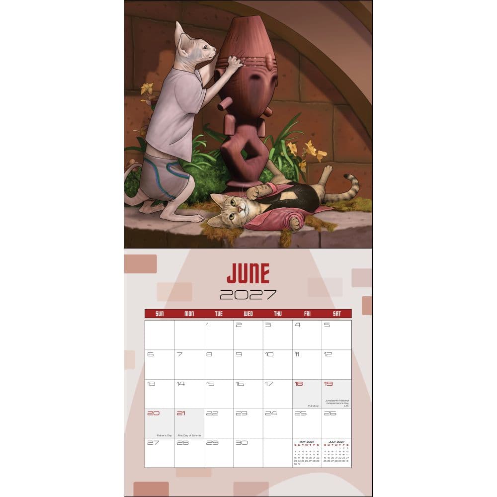 Star Trek Cats of the USS Enterprise 2027 Wall Calendar Third Alternate Image