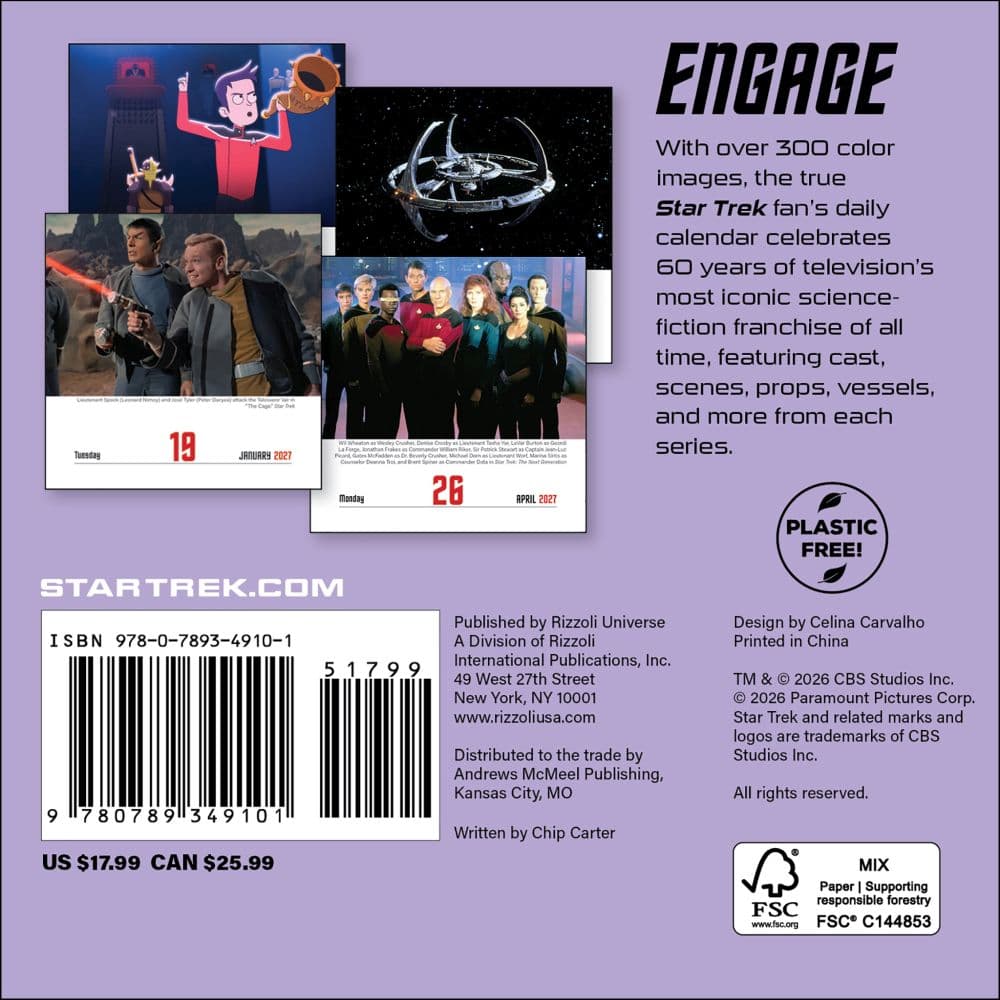 Star Trek 2027 Desk Calendar - Calendars.com