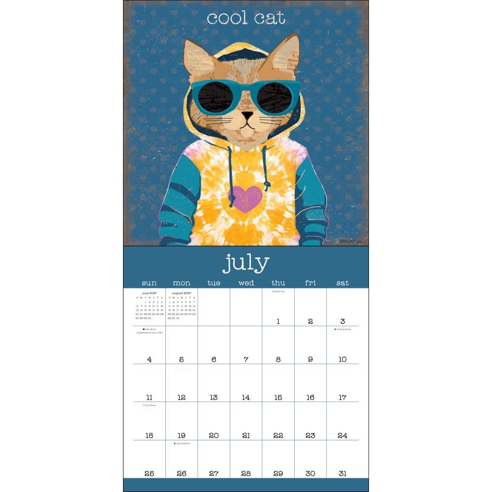 Snarky Cats 2027 Wall Calendar by Dan DiPaolo Third Alternate Image
