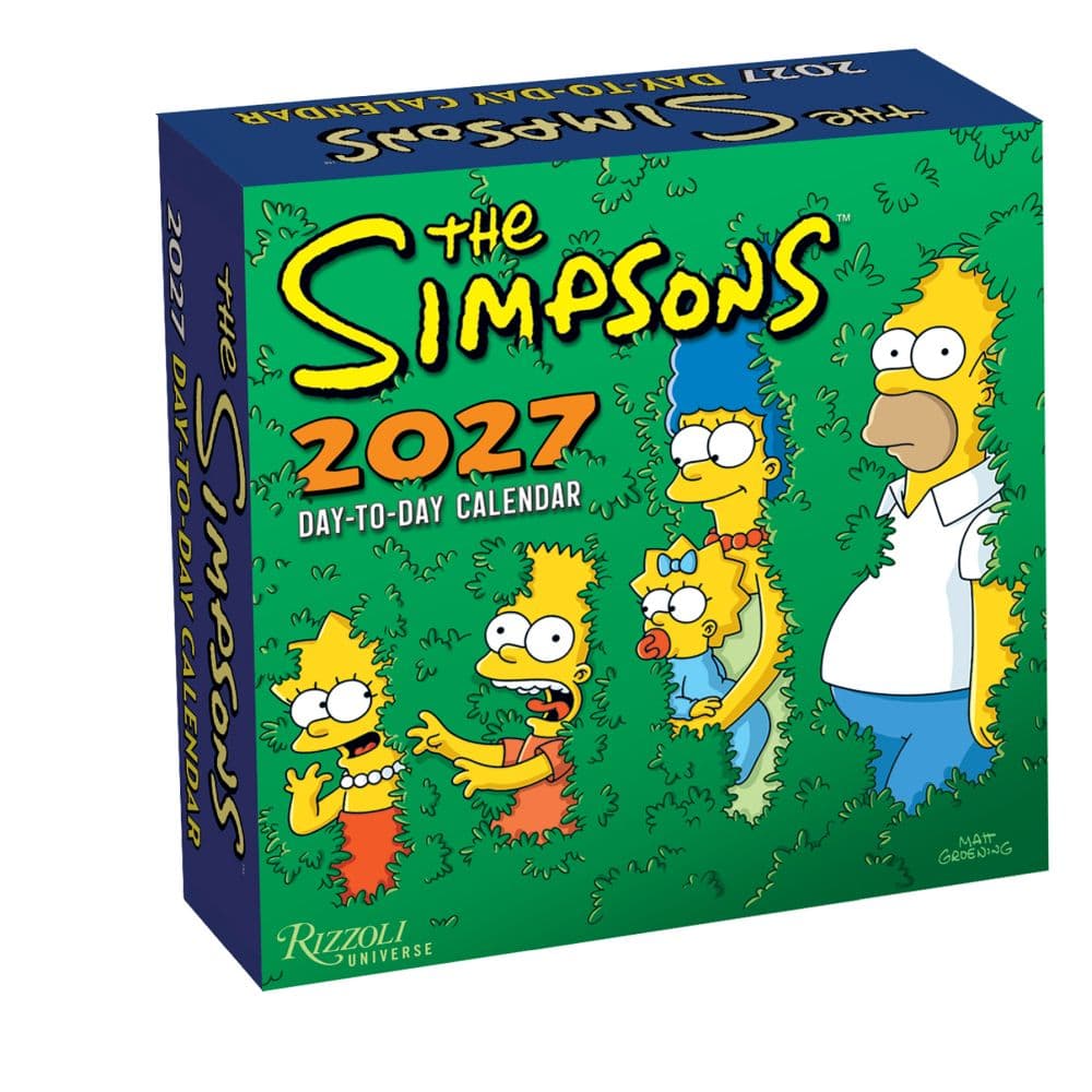 Simpsons 2027 Desk Calendar Main Product Image
