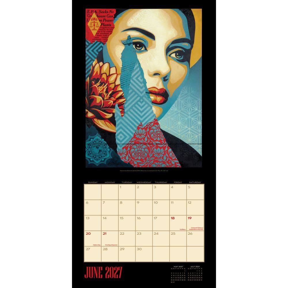 Shepard Fairey 2027 Wall Calendar First Alternate Image