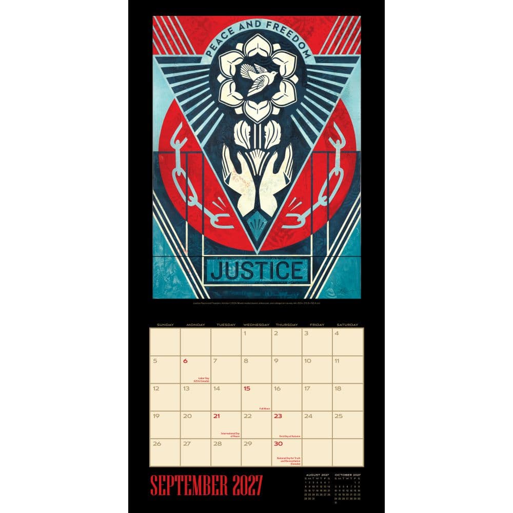 Shepard Fairey 2027 Wall Calendar Third Alternate Image