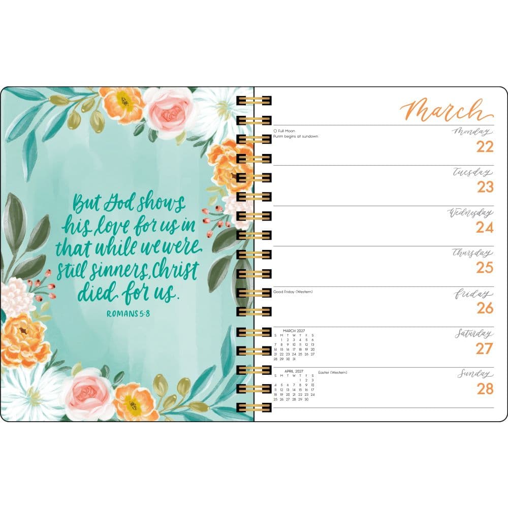 Scriptures and Florals 2027 Planner Second Alternate Image