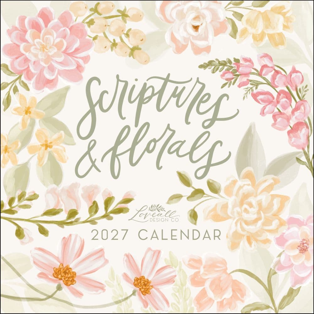 Scriptures and Florals 2027 Wall Calendar Main Product Image