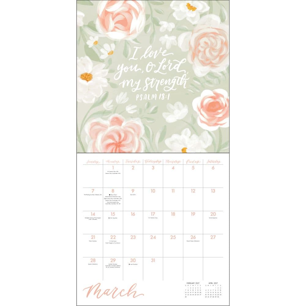 Scriptures and Florals 2027 Wall Calendar Third Alternate Image
