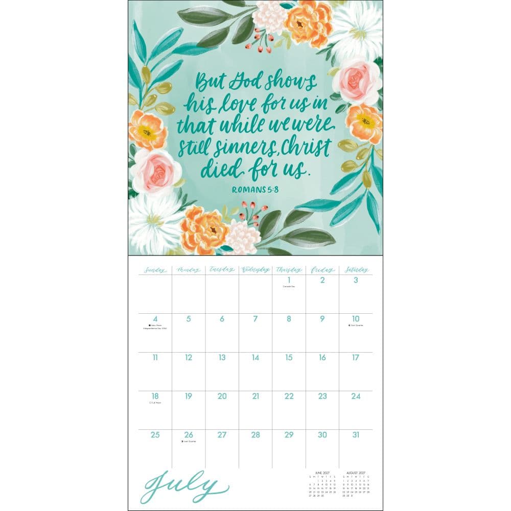 Scriptures and Florals 2027 Wall Calendar Fifth Alternate Image