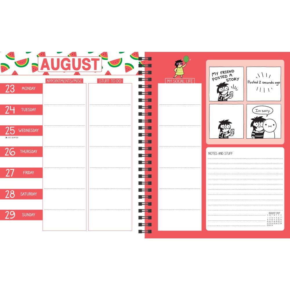 Sarahs Scribbles 2027 Weekly Planner Fifth Alternate Image
