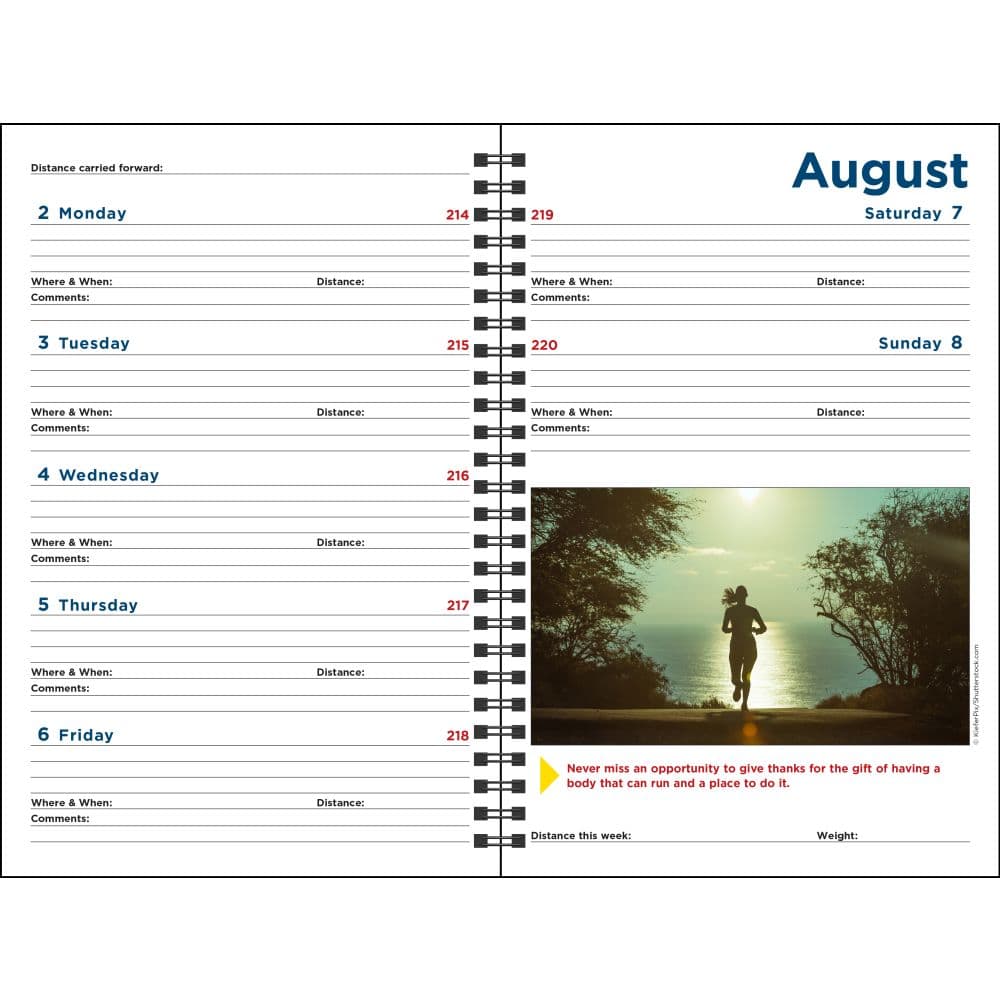 Runners Log 2027 Engagement Planner Third Alternate Image