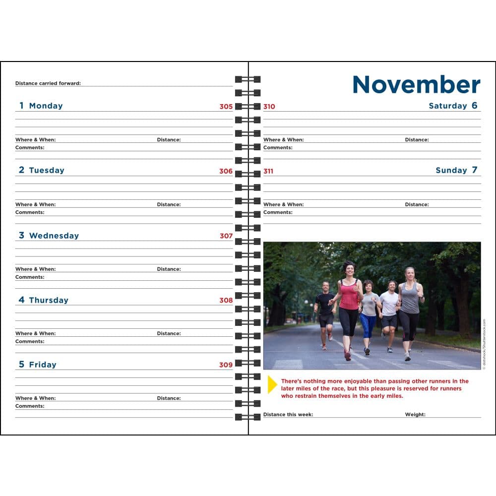 Runners Log 2027 Engagement Planner Fifth Alternate Image