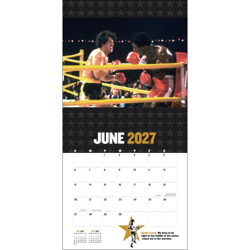 Rocky 2027 Wall Calendar Third Alternate Image