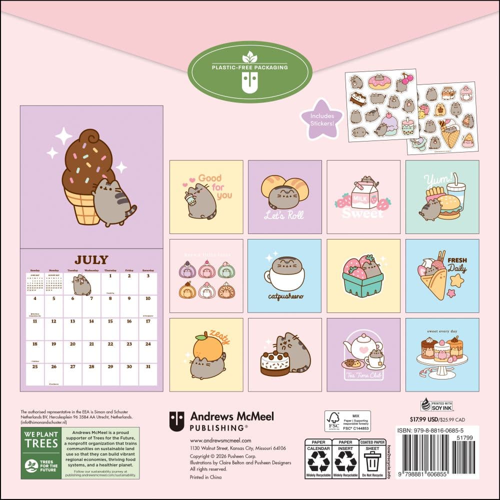 Pusheen 2027 Wall Calendar First Alternate Image