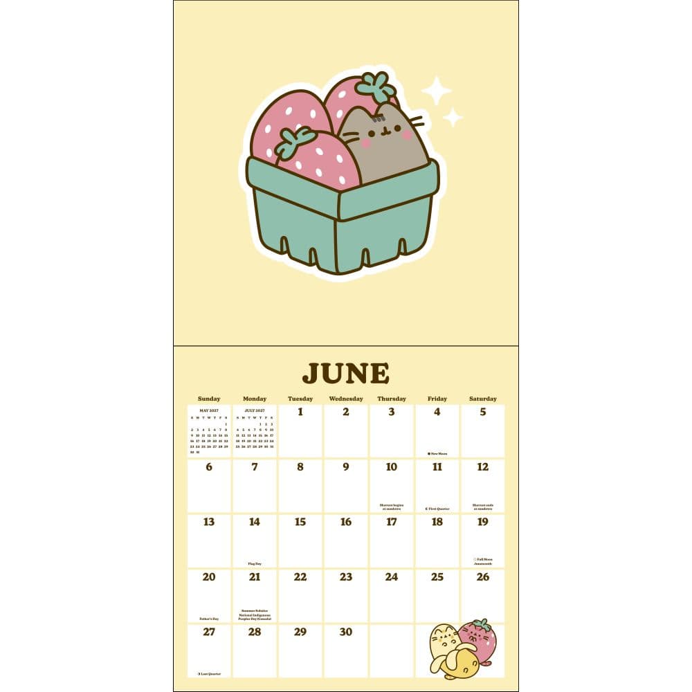 Pusheen 2027 Wall Calendar Fifth Alternate Image