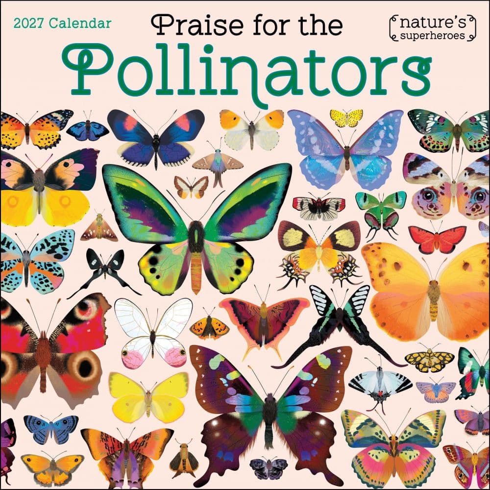 Praise for the Pollinators 2027 Wall Calendar Main Product Image