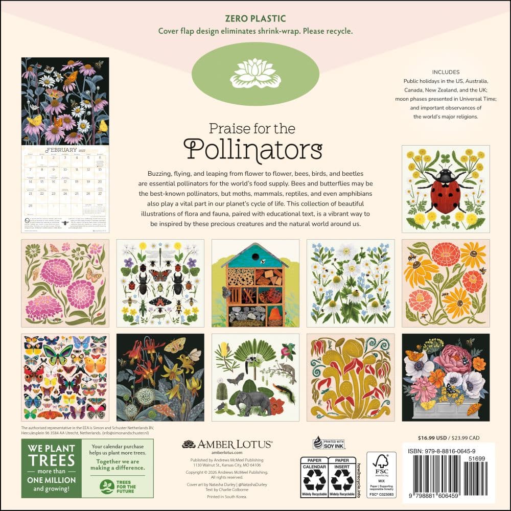 Praise for the Pollinators 2027 Wall Calendar First Alternate Image