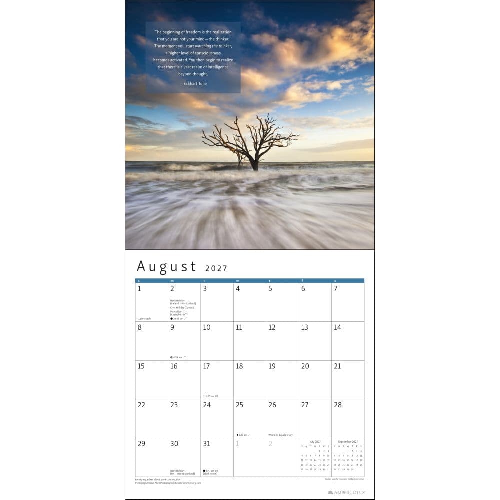 Power of Now 2027 Wall Calendar Fourth Alternate Image