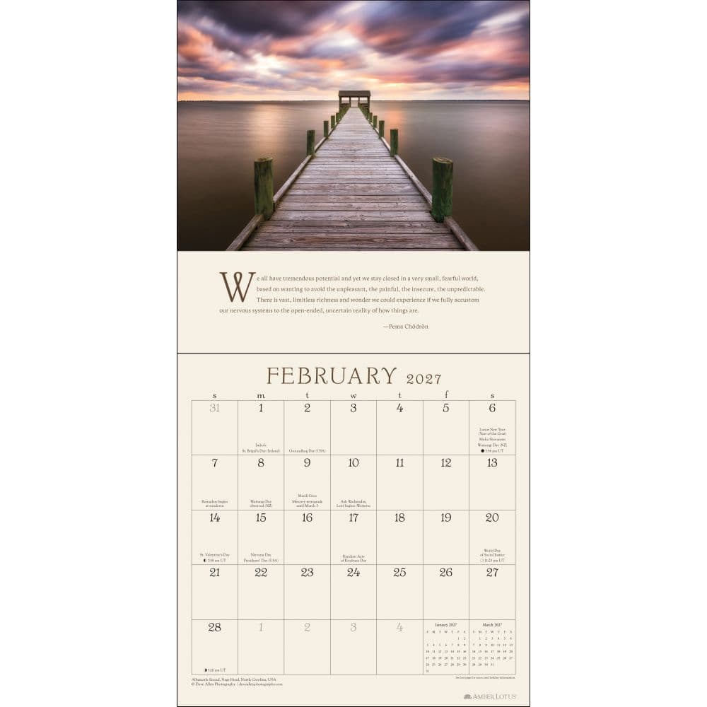 Pema Chodron 2027 Wall Calendar Third Alternate Image