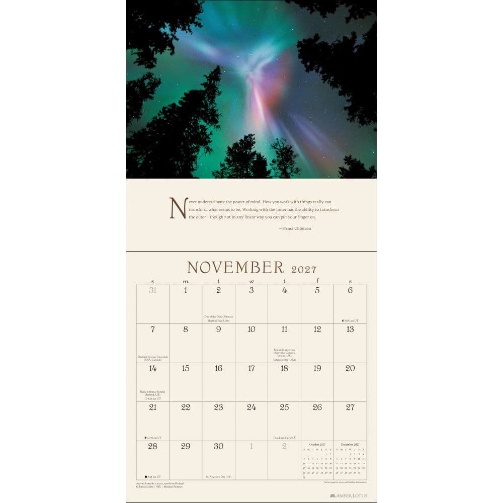 Pema Chodron 2027 Wall Calendar Fifth Alternate Image