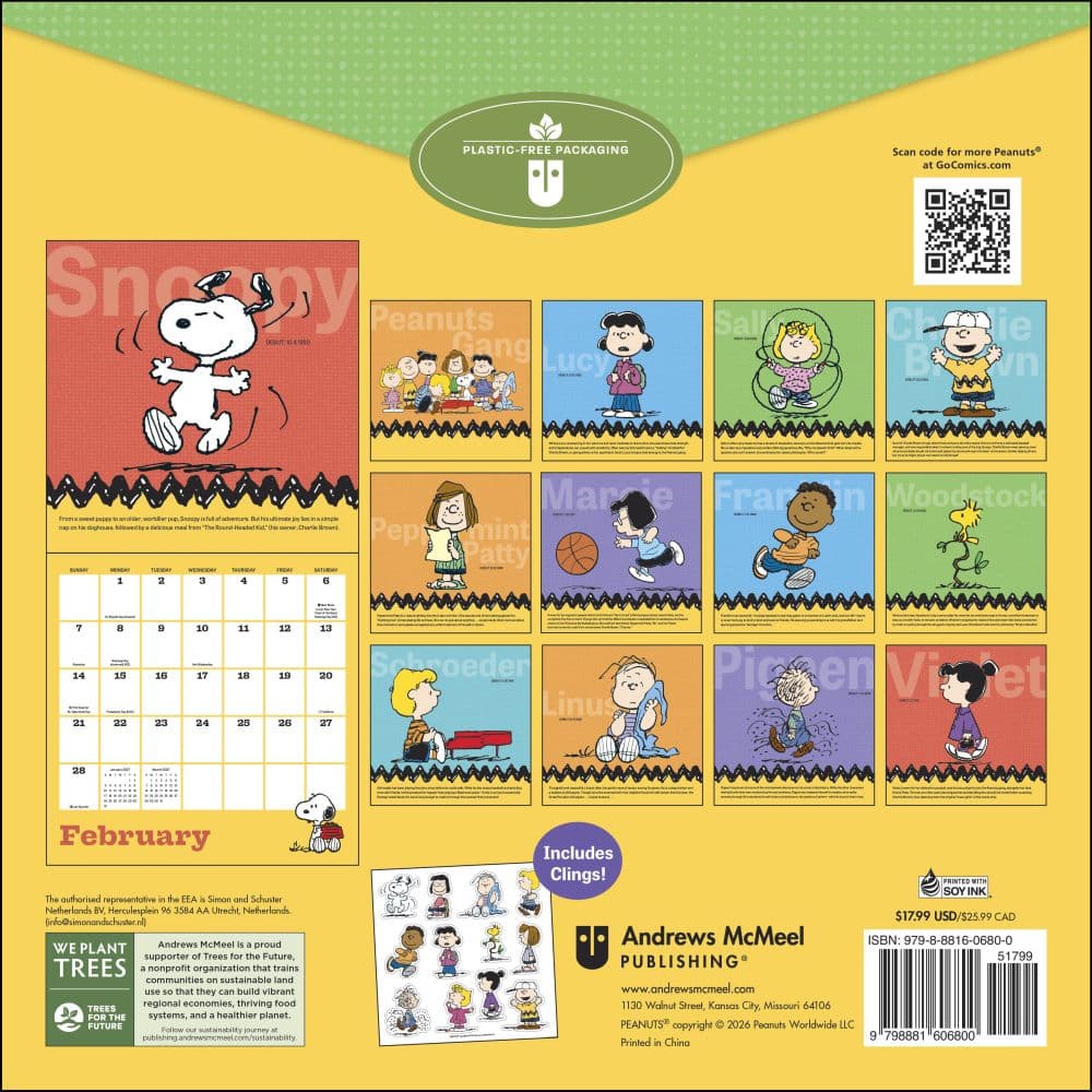 Peanuts 2027 Wall Calendar First Alternate Image