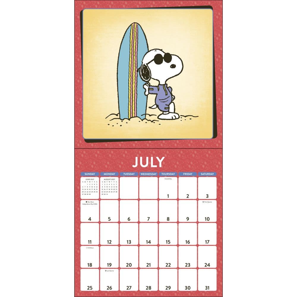 Peanuts Snoopy 2027 Wall Calendar - Calendars.com