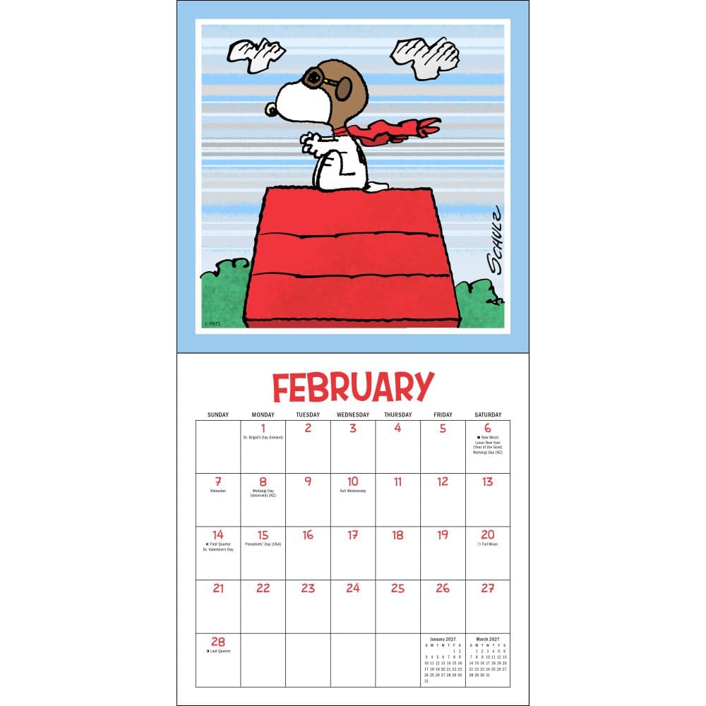 Peanuts 2027 Mini Wall Calendar First Alternate Image