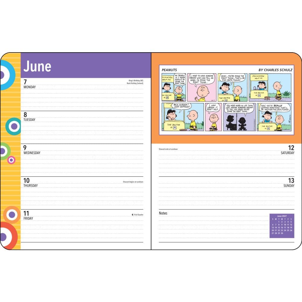 Peanuts 2027 Engagement Planner Third Alternate Image