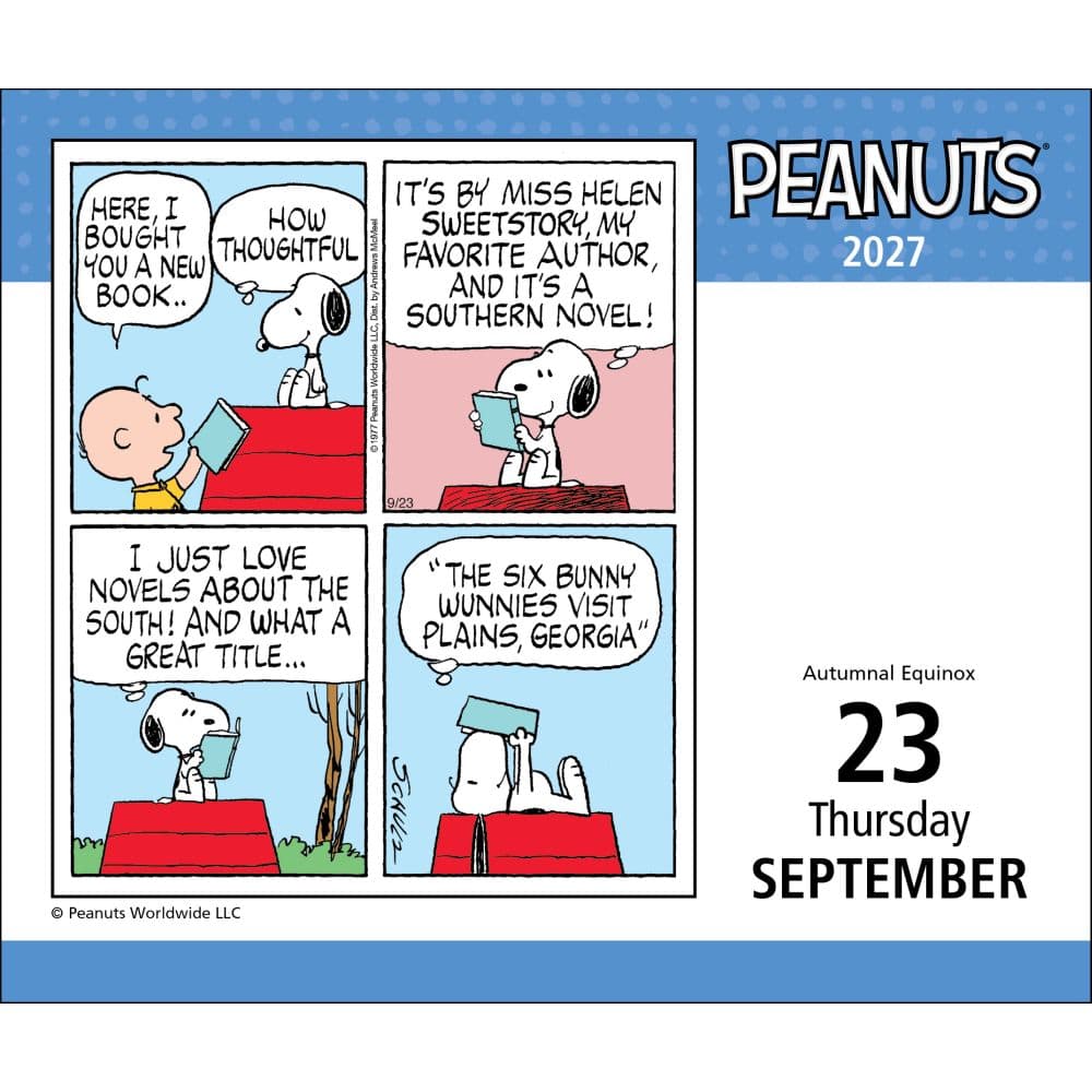 Peanuts 2027 Desk Calendar Second Alternate Image