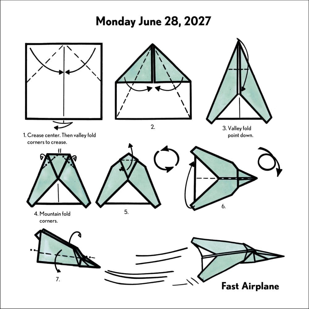 Origami 2027 Desk Calendar Second Alternate Image