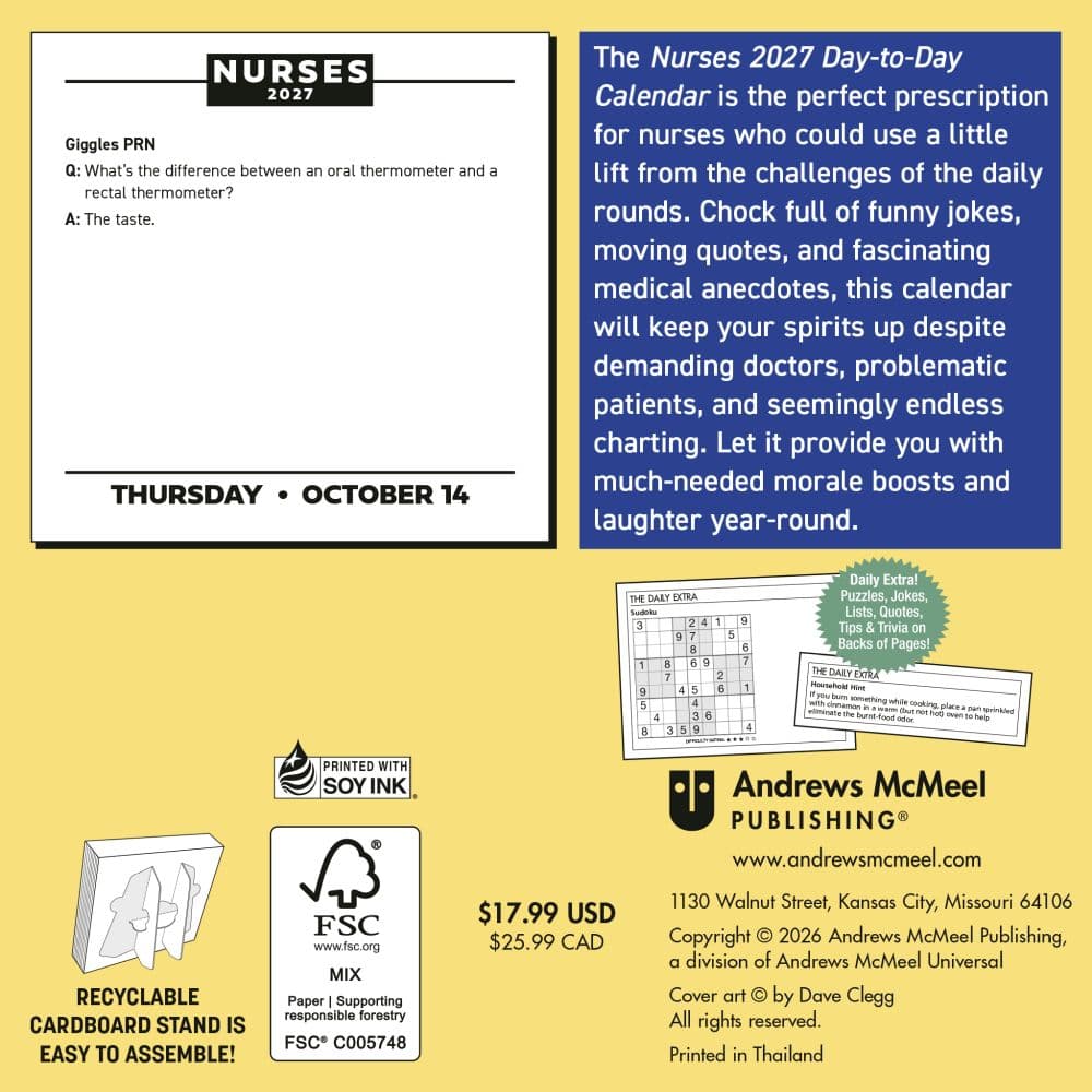 Nurses 2027 Desk Calendar First Alternate Image
