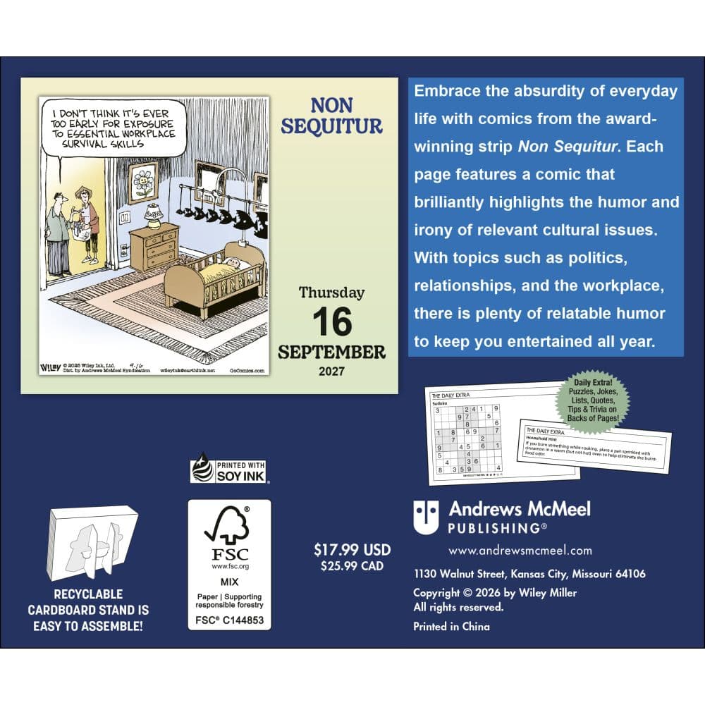 Non Sequitur 2027 Desk Calendar First Alternate Image