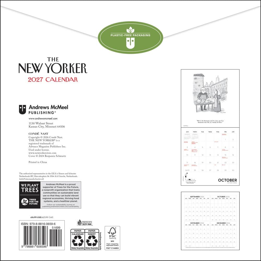 New Yorker Cartoons 2027 Wall Calendar First Alternate Image
