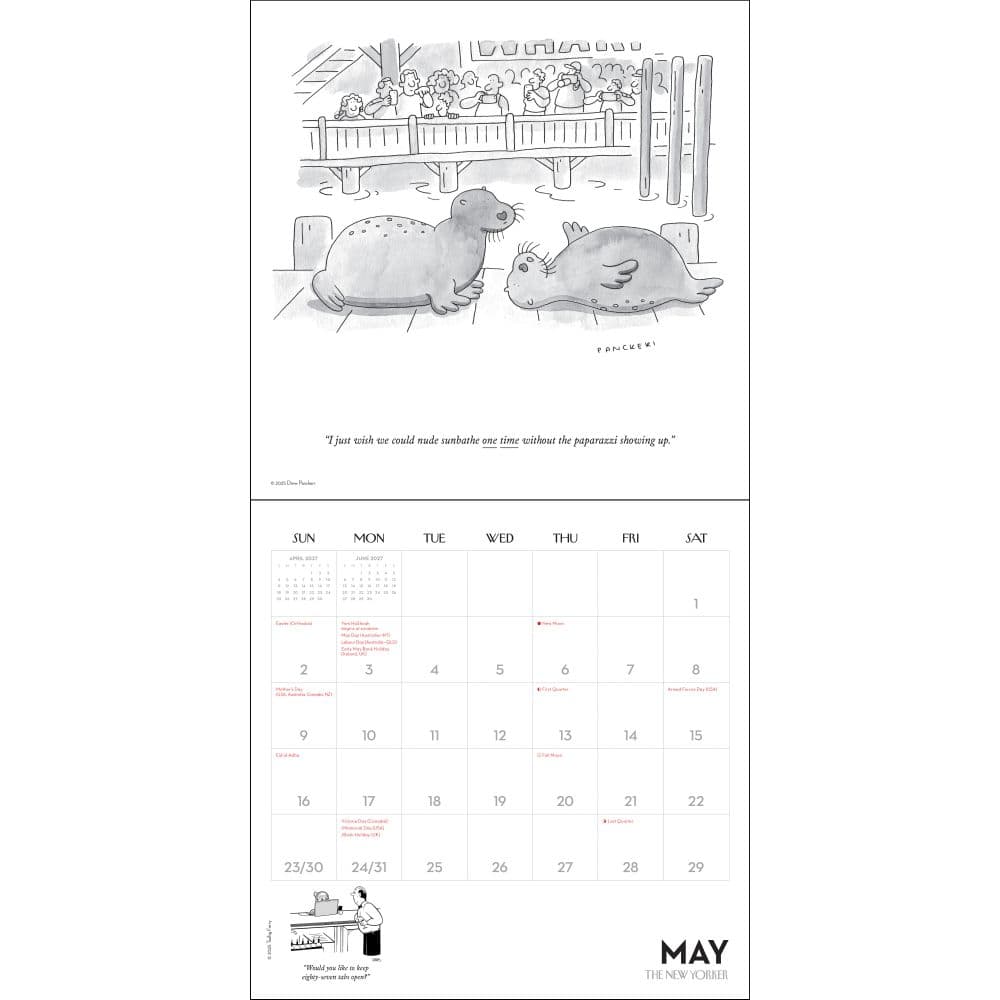 New Yorker Cartoons 2027 Wall Calendar Third Alternate Image