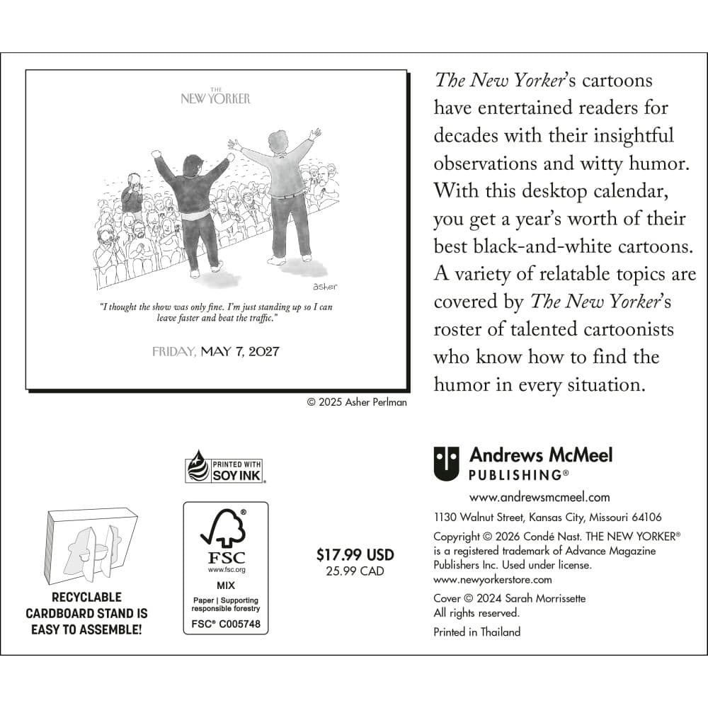 New Yorker Cartoons 2027 Desk Calendar First Alternate Image