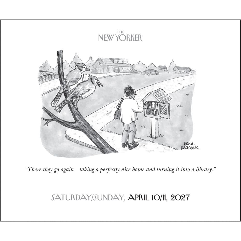 New Yorker Cartoons 2027 Desk Calendar Fourth Alternate Image