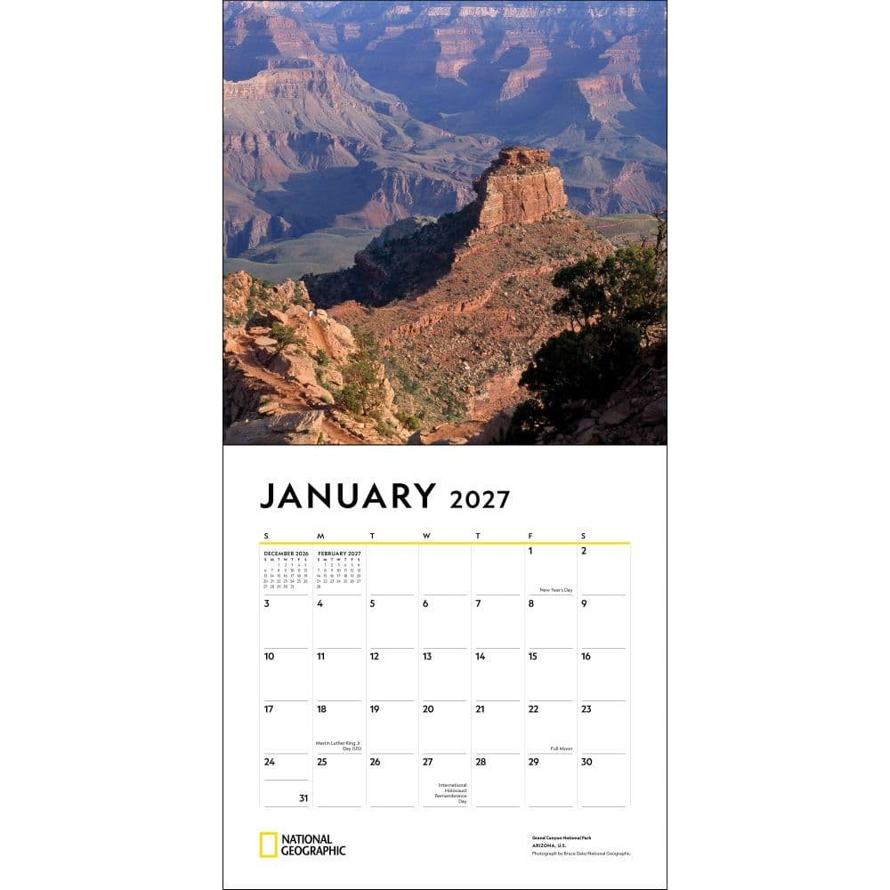 National Parks National Geographic 2027 Wall Calendar First Alternate Image