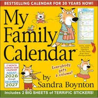 image My Family 2027 Wall Calendar by Sandra Boynton Main Product Image