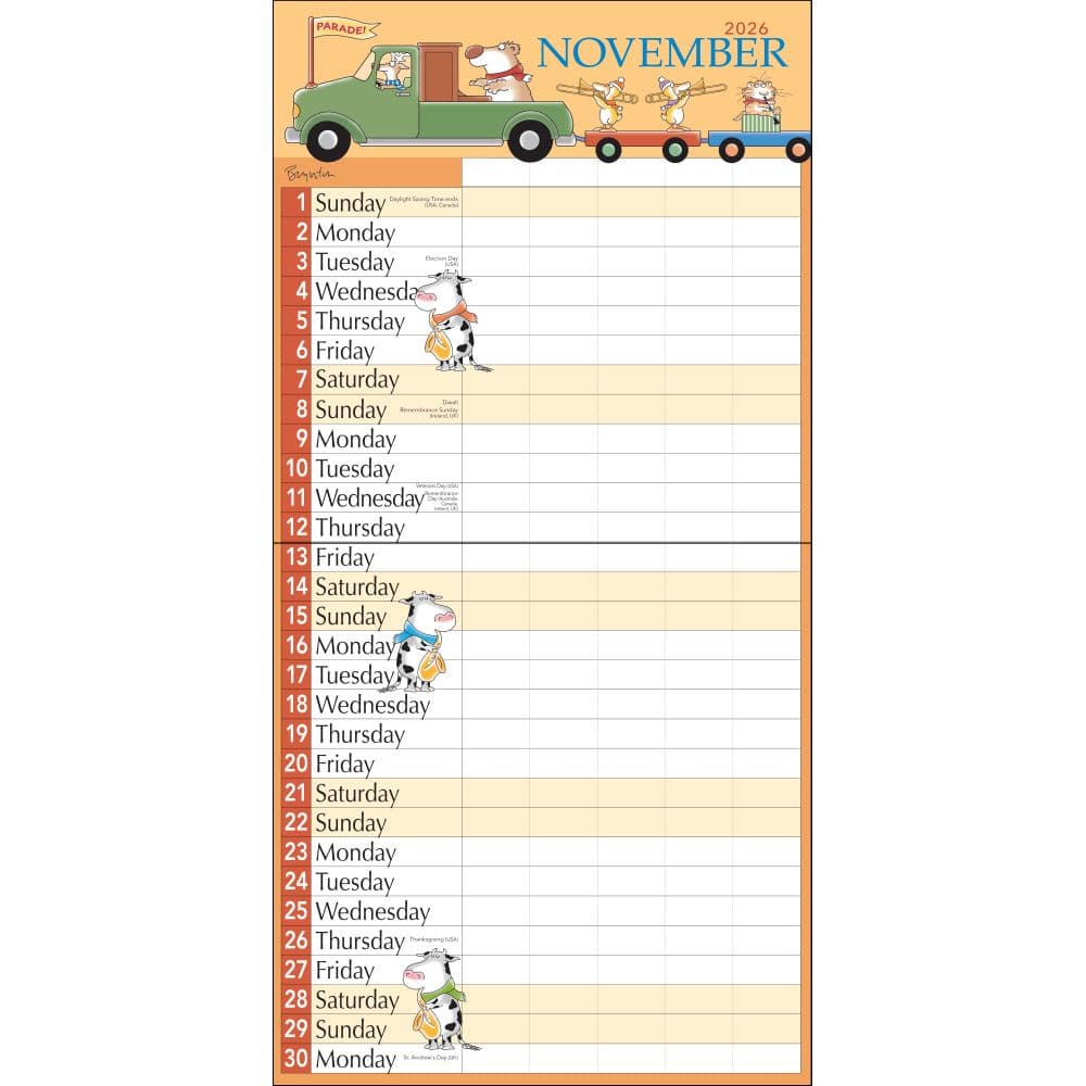 My Family 2027 Wall Calendar by Sandra Boynton Second Alternate Image