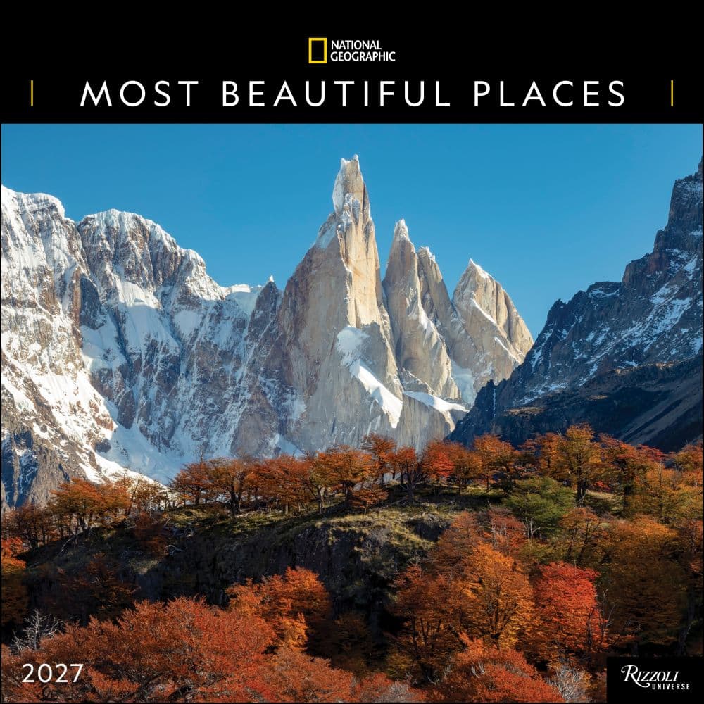 National Geographic Most Beautiful Places 2027 Wall Calendar Main Product Image