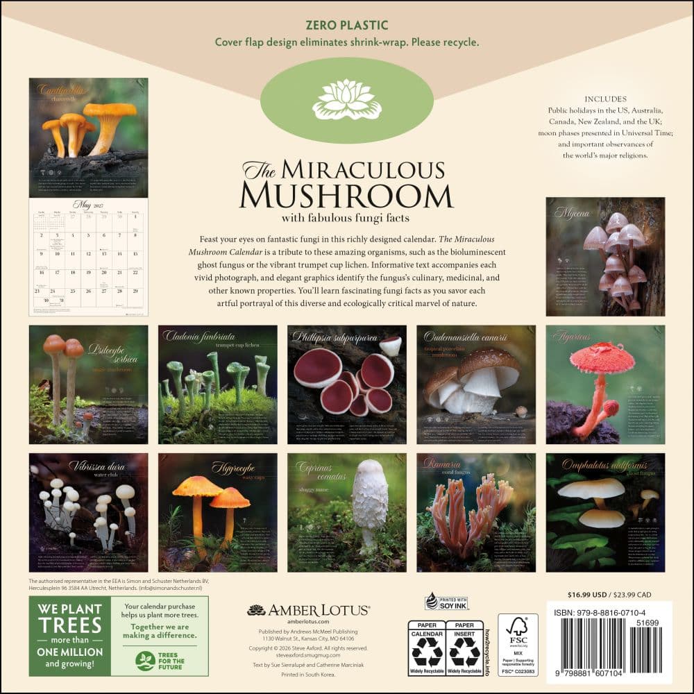 Miraculous Mushroom 2027 Wall Calendar First Alternate Image