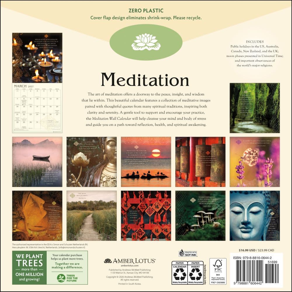 Meditation 2027 Wall Calendar First Alternate Image