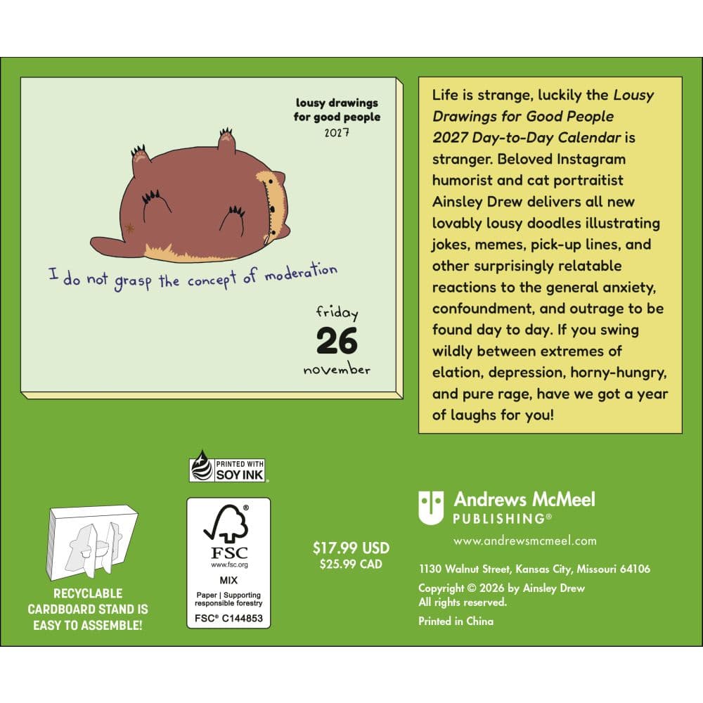 Lousy Drawings for Good People 2027 Desk Calendar First Alternate Image