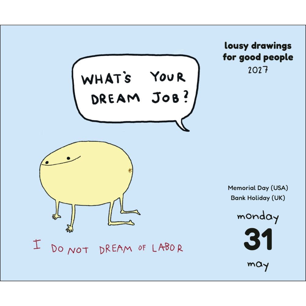 Lousy Drawings for Good People 2027 Desk Calendar Fourth Alternate Image