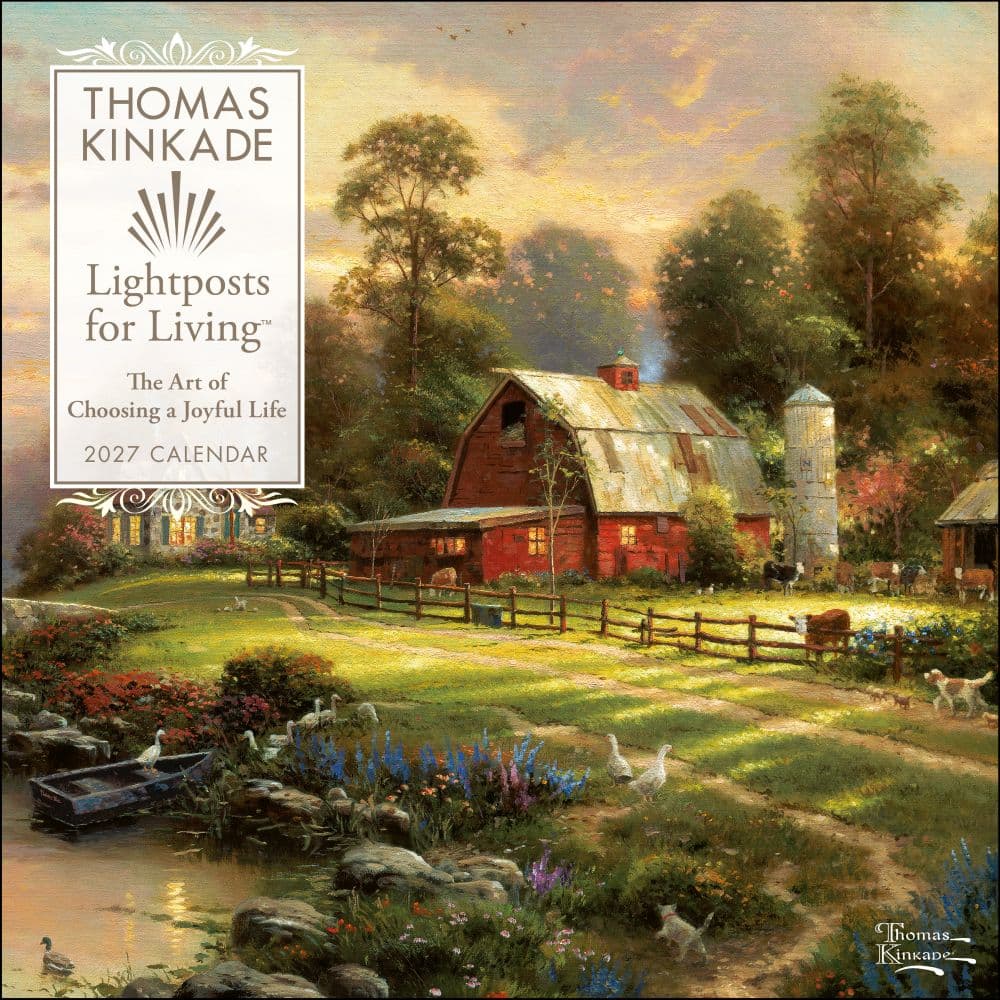 Thomas Kinkade Lightposts for Living 2027 Wall Calendar Main Product Image