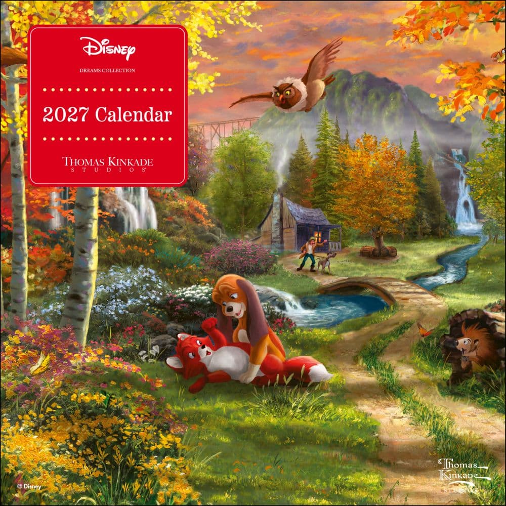 image Thomas Kinkade Disney Collection 2027 Mini Wall Calendar Main Product Image