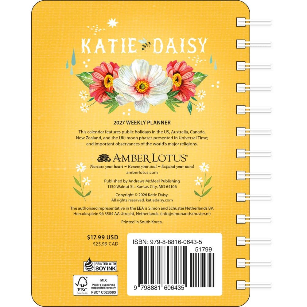 Bloom and Grow 2027 Weekly Planner by Katie Daisy First Alternate Image