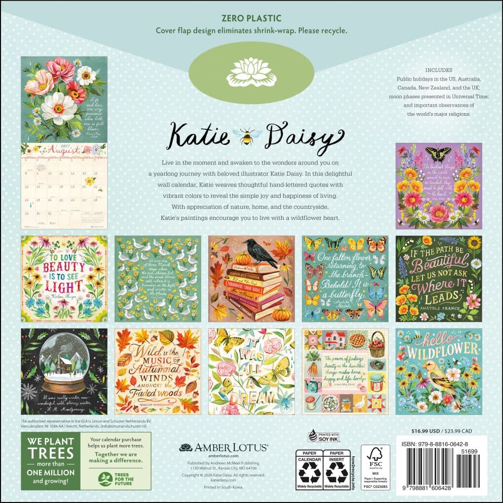Trust the Magic 2027 Wall Calendar by Katie Daisy First Alternate Image