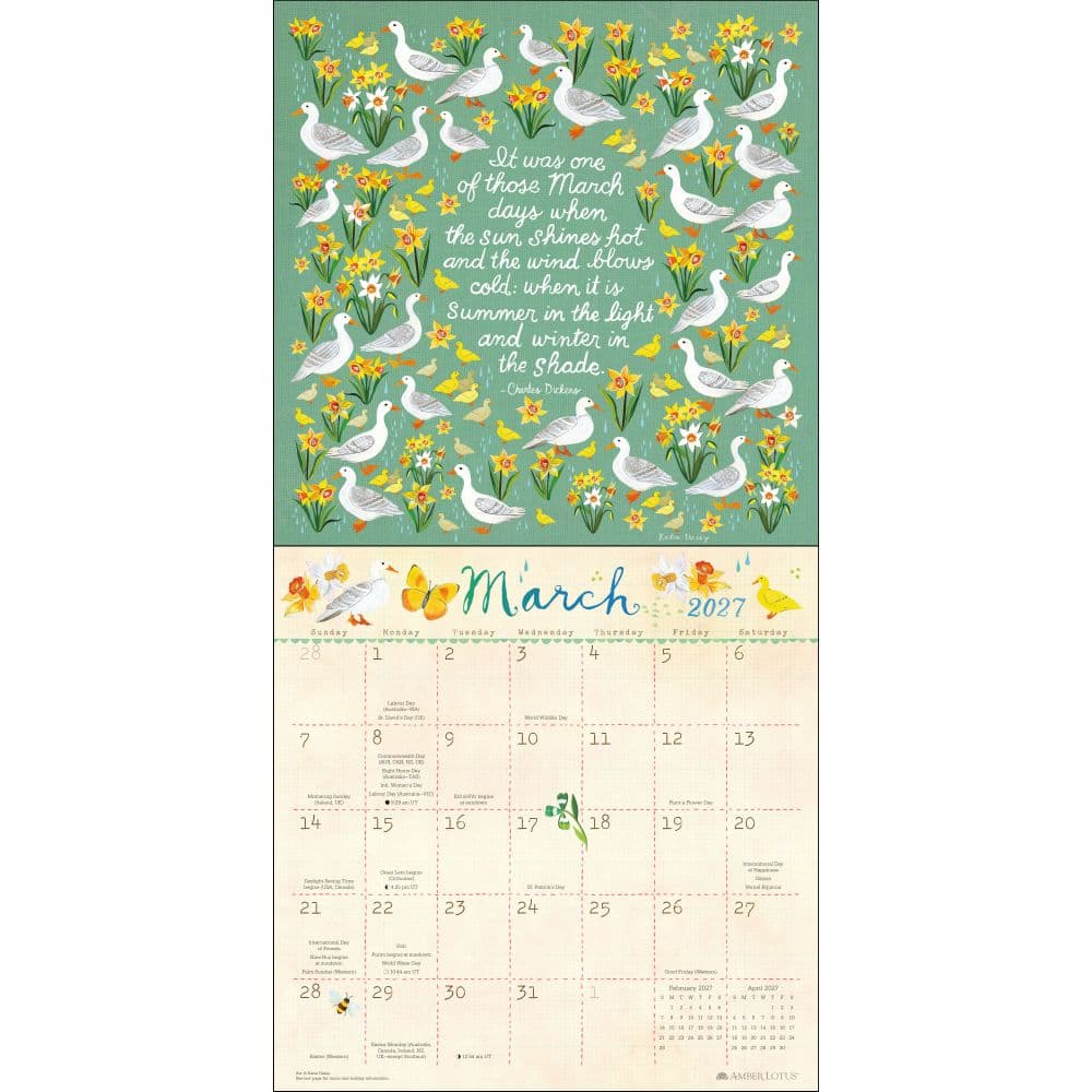 Trust the Magic 2027 Wall Calendar by Katie Daisy Second Alternate Image