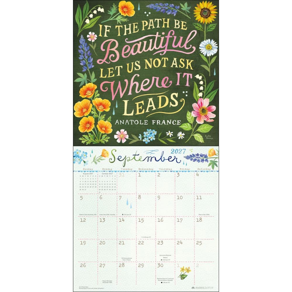 Trust the Magic 2027 Wall Calendar by Katie Daisy Fourth Alternate Image