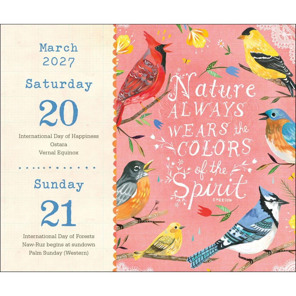 Wild Beauty 2027 Desk Calendar by Katie Daisy Second Alternate Image